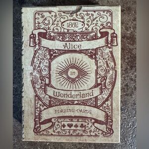 Vintage Alice in Wonderland playing cards deck 1865 replica deck 1980’s